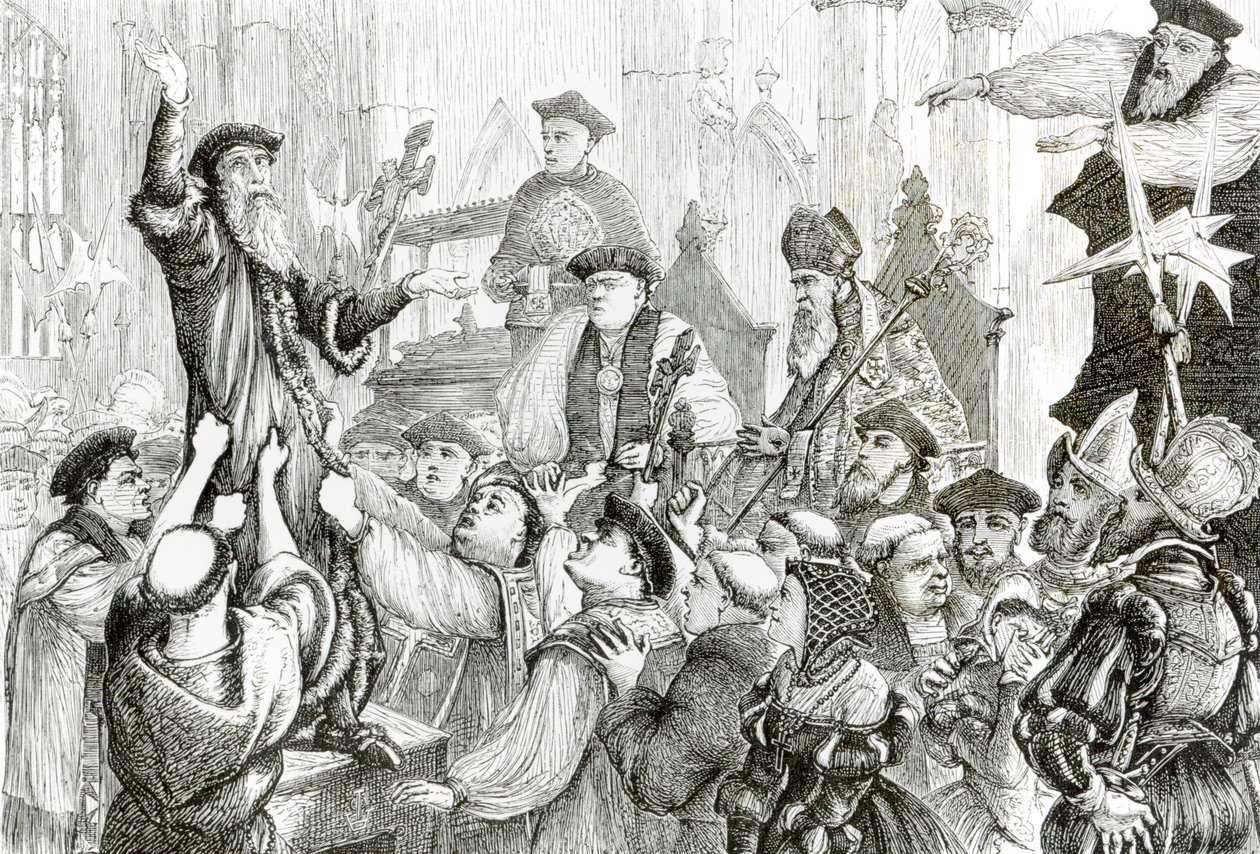 Återkallelsen av ärkebiskop Cranmer (1489-1566) i St Mary