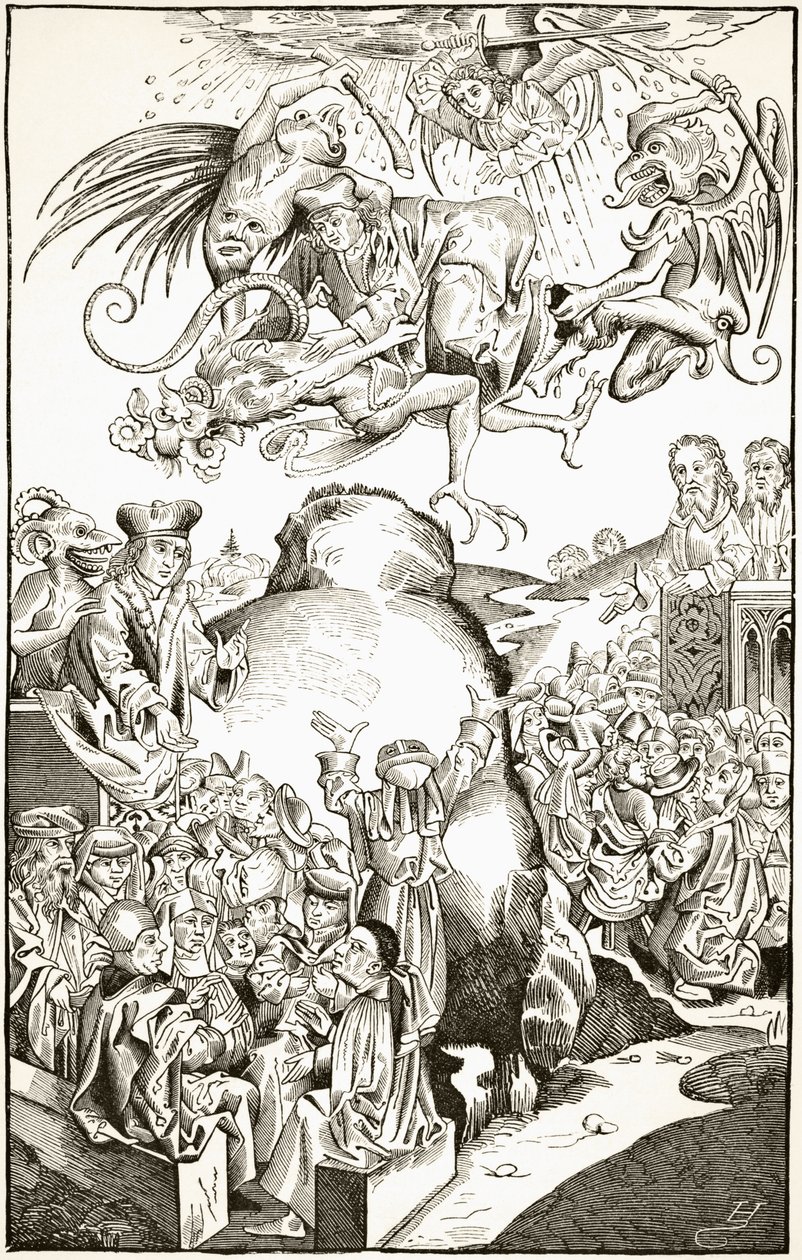 The Reign of Antichrist, efter en gravyr i 