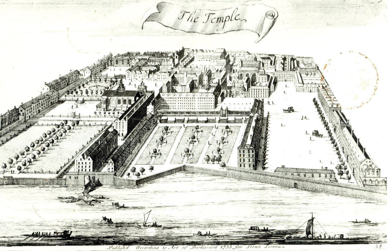 Templet, illustration från 