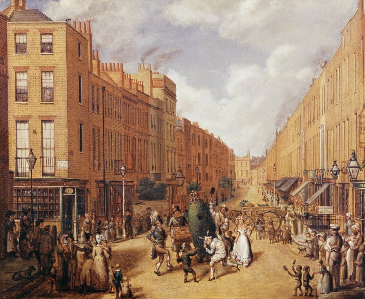 Upper Lisson Street nära Paddington, ca 1837 av English School