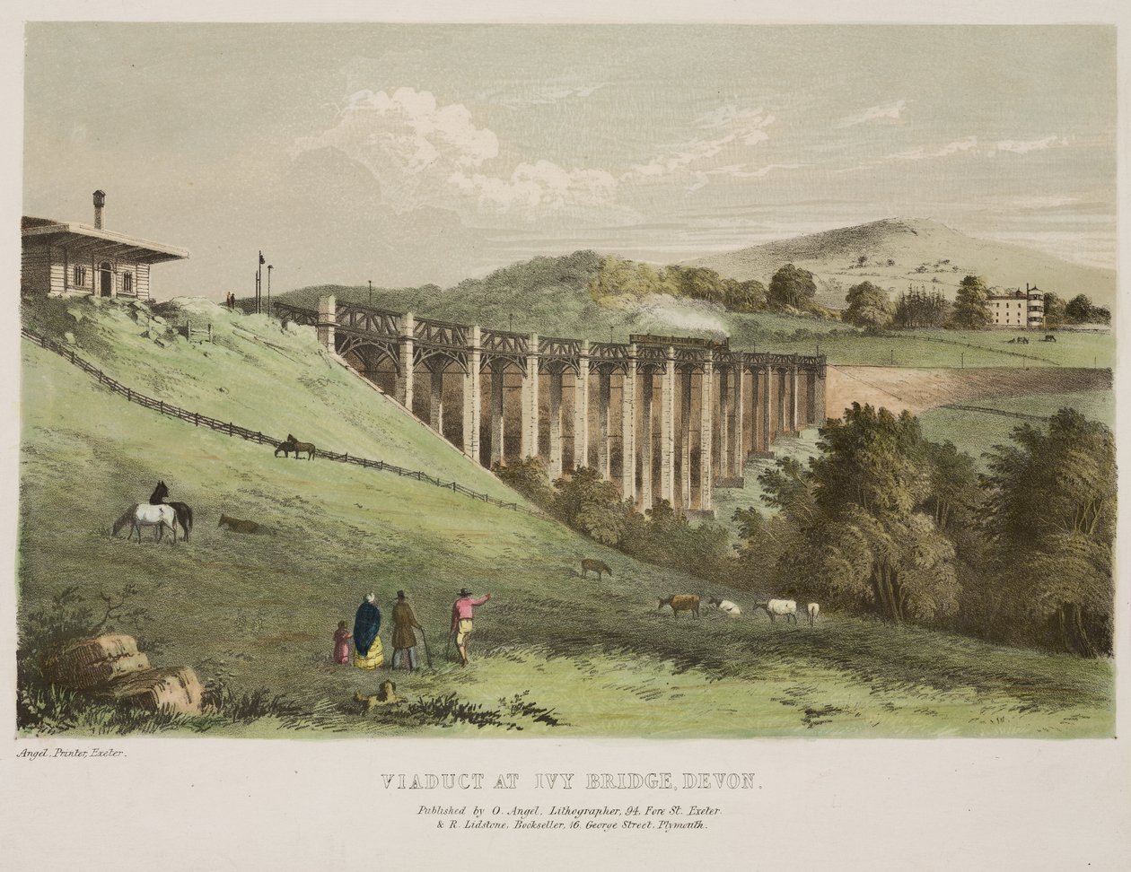 Viadukt vid Ivy Bridge, Devon av English School