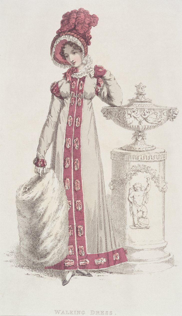Walking Dress, december 1819, från Ackermanns Repository of Arts av English School