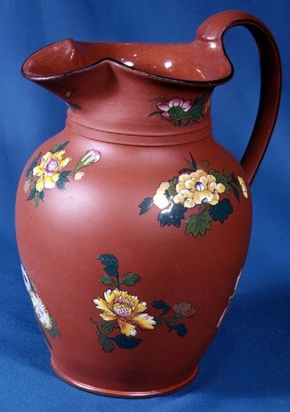Wedgwood kanna, ca 1840 (brun stengods) av English School