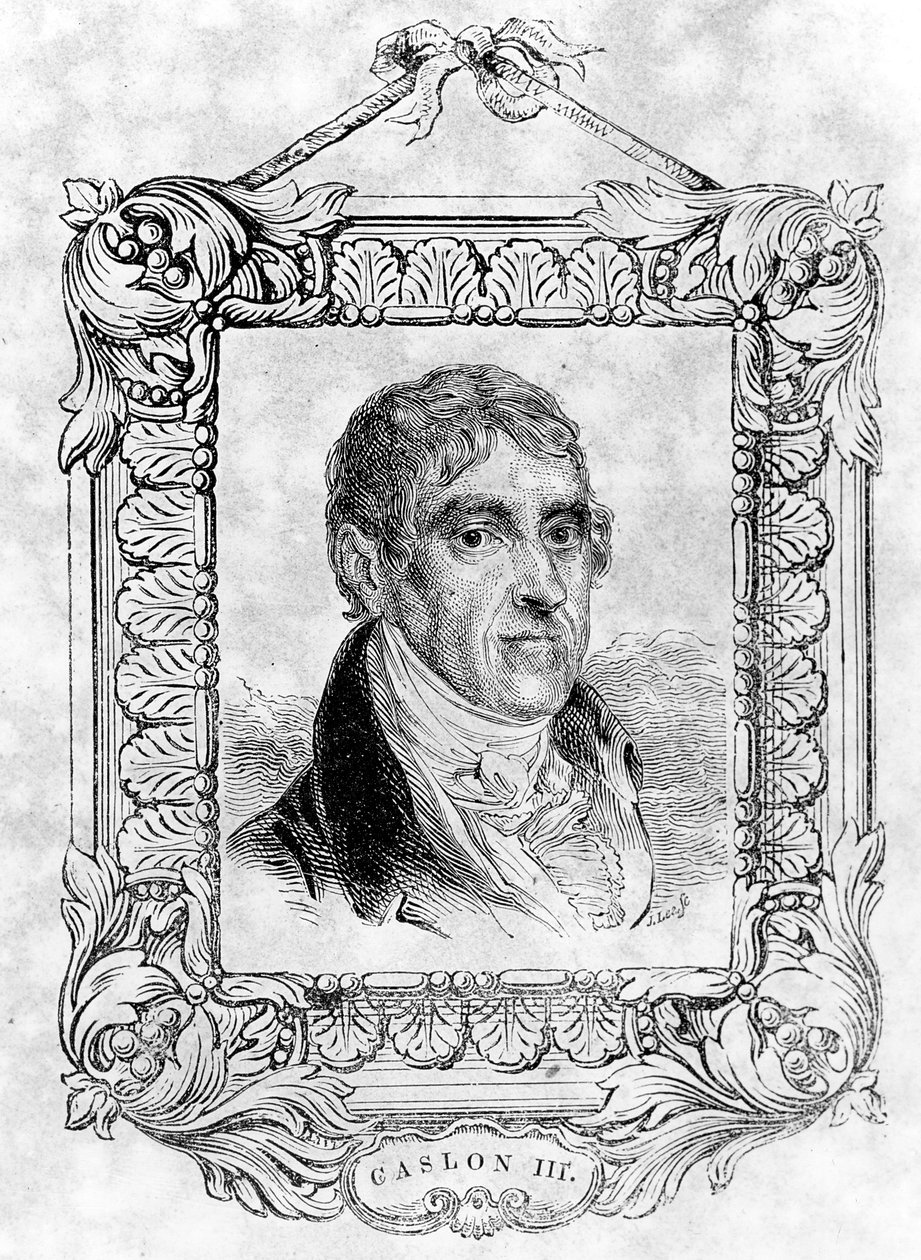 William Caslon III swed av English School