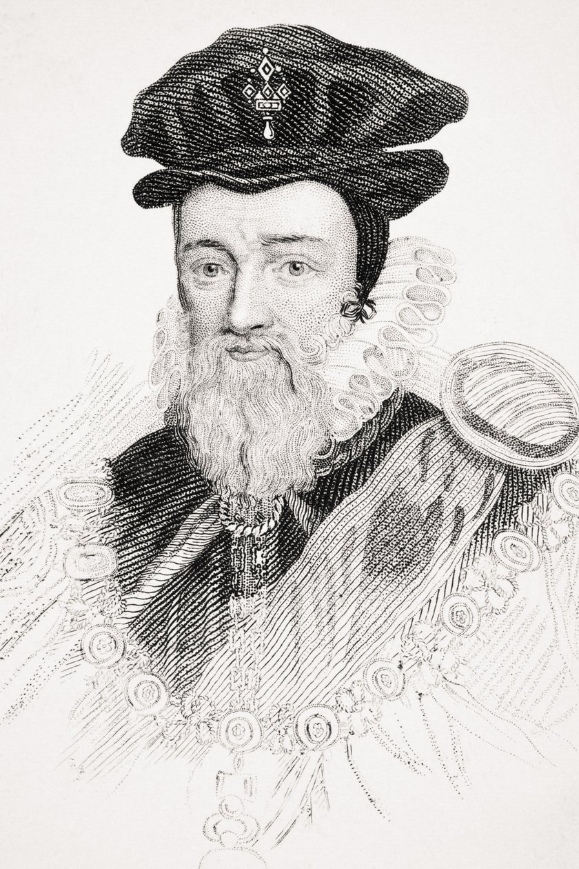 William Cecil, illustration från 