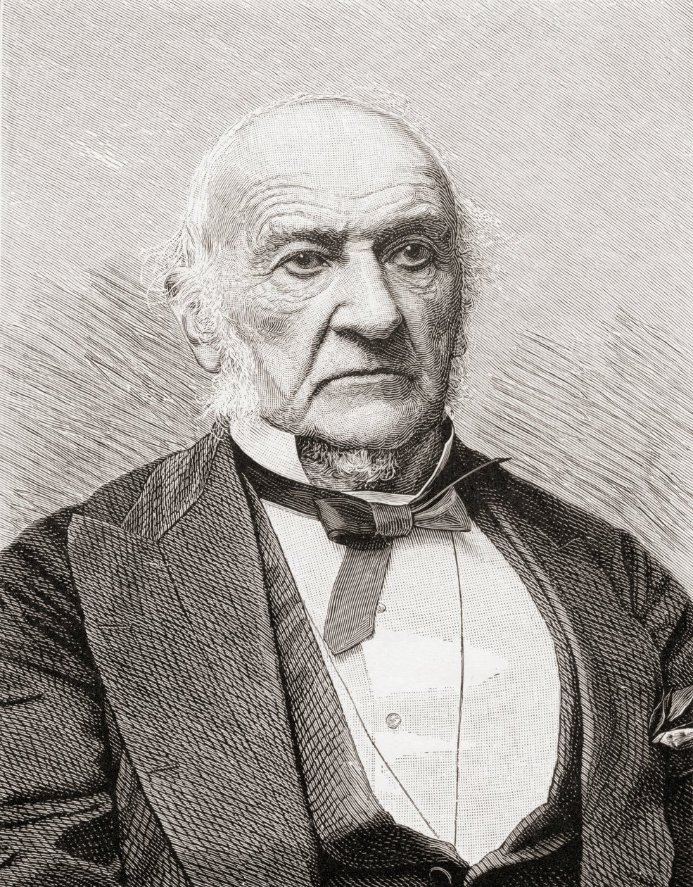 William Gladstone, från "Gladstone: The Man and the Statesman", av David Williamson, publicerad 1898 av English School