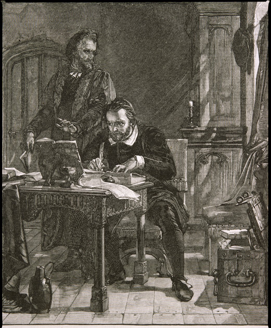 William Tyndale (ca 1492-1536) i arbete av English School