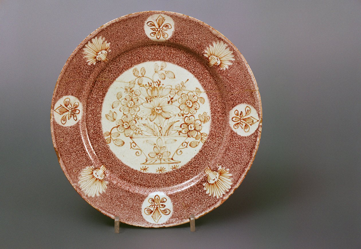 Wincanton delftware tallrik, ca 1745 (keramik) av English School