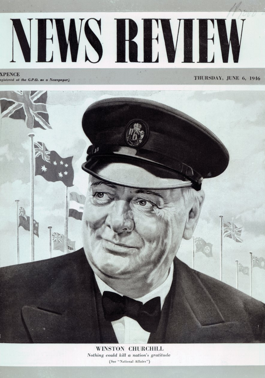 Winston Churchill, kutoka jalada la mbele la 