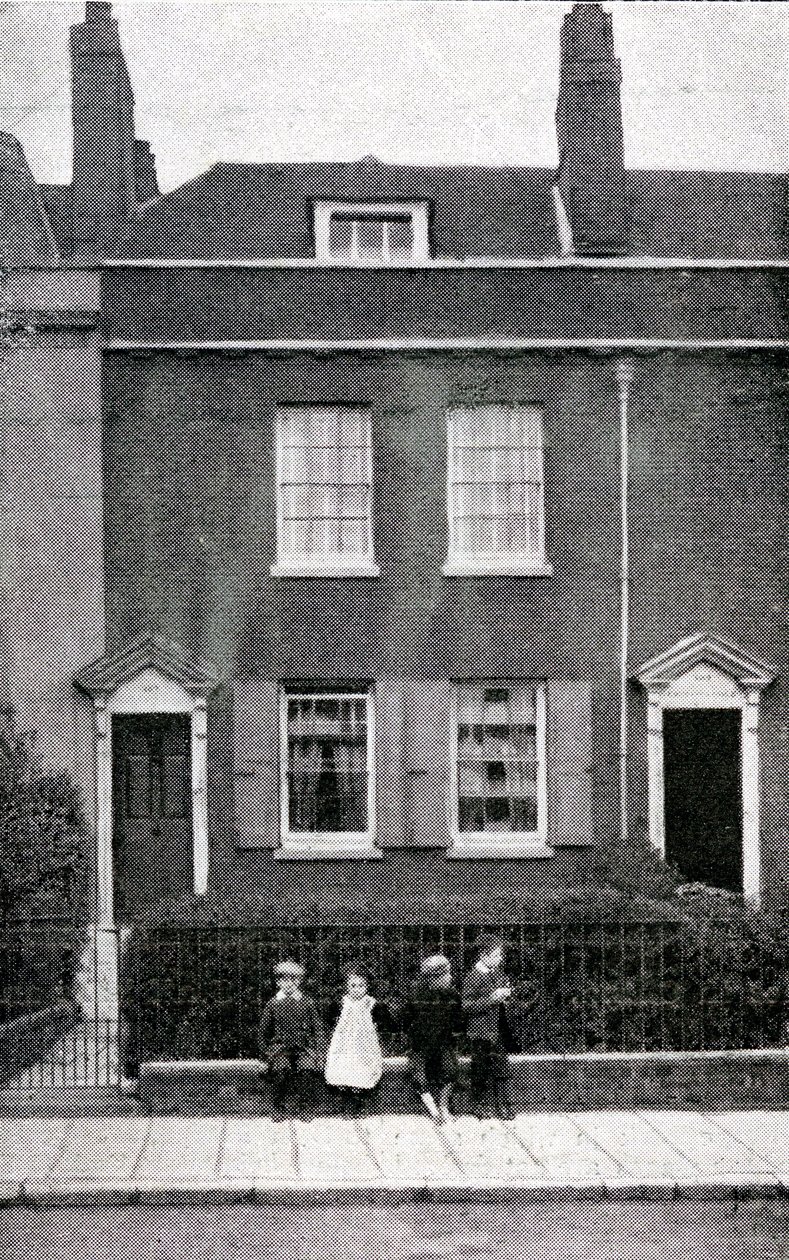 387, Commercial Road, Portsmouth, Hampshire, Charles Dickens födelseplats den 7 februari 1812, ca 1900 av English Photographer