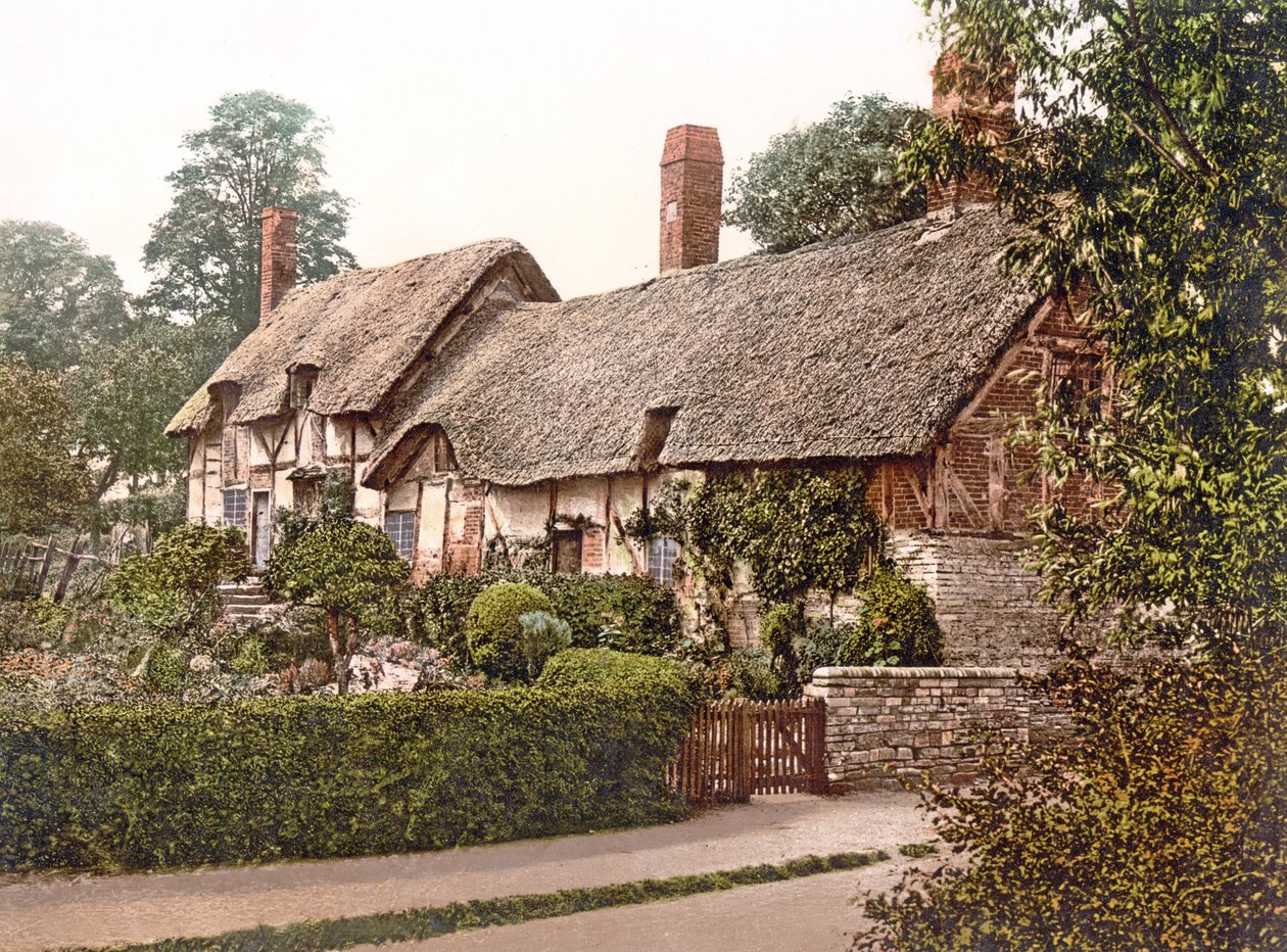 Anne Hathaways Cottage i Stratford-upon-Avon, 1890-1900 av English Photographer