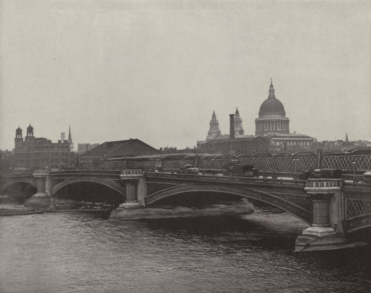 Blackfriars Bridge (svartvitt foto) av English Photographer
