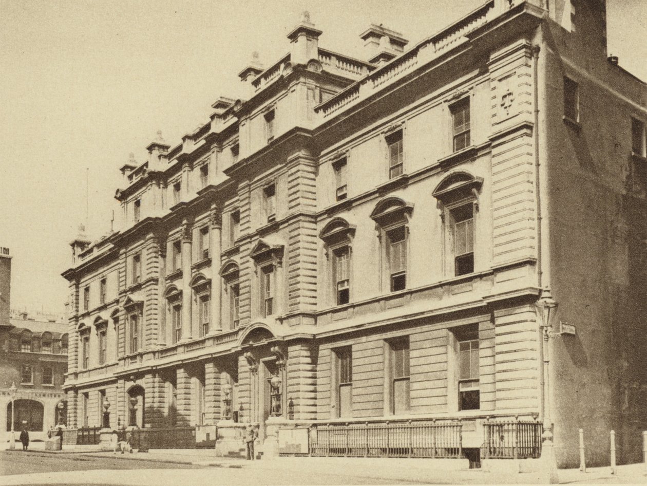 Bow Street Police Court, Westminster (svartvitt foto) av English Photographer