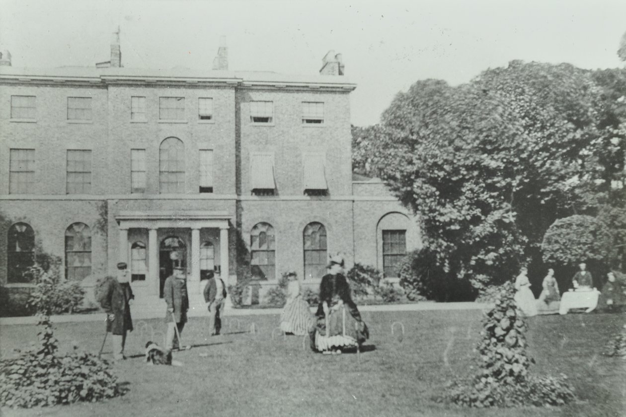 Broomwood House, Broomwood Road: bakre höjd, London, 1890 av English Photographer