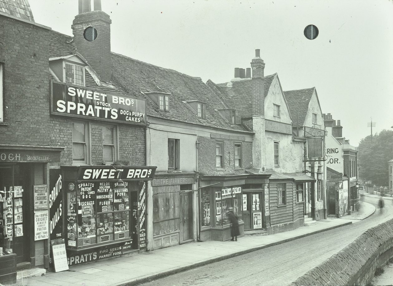 Eltham High Street: vy västerut från Saint John