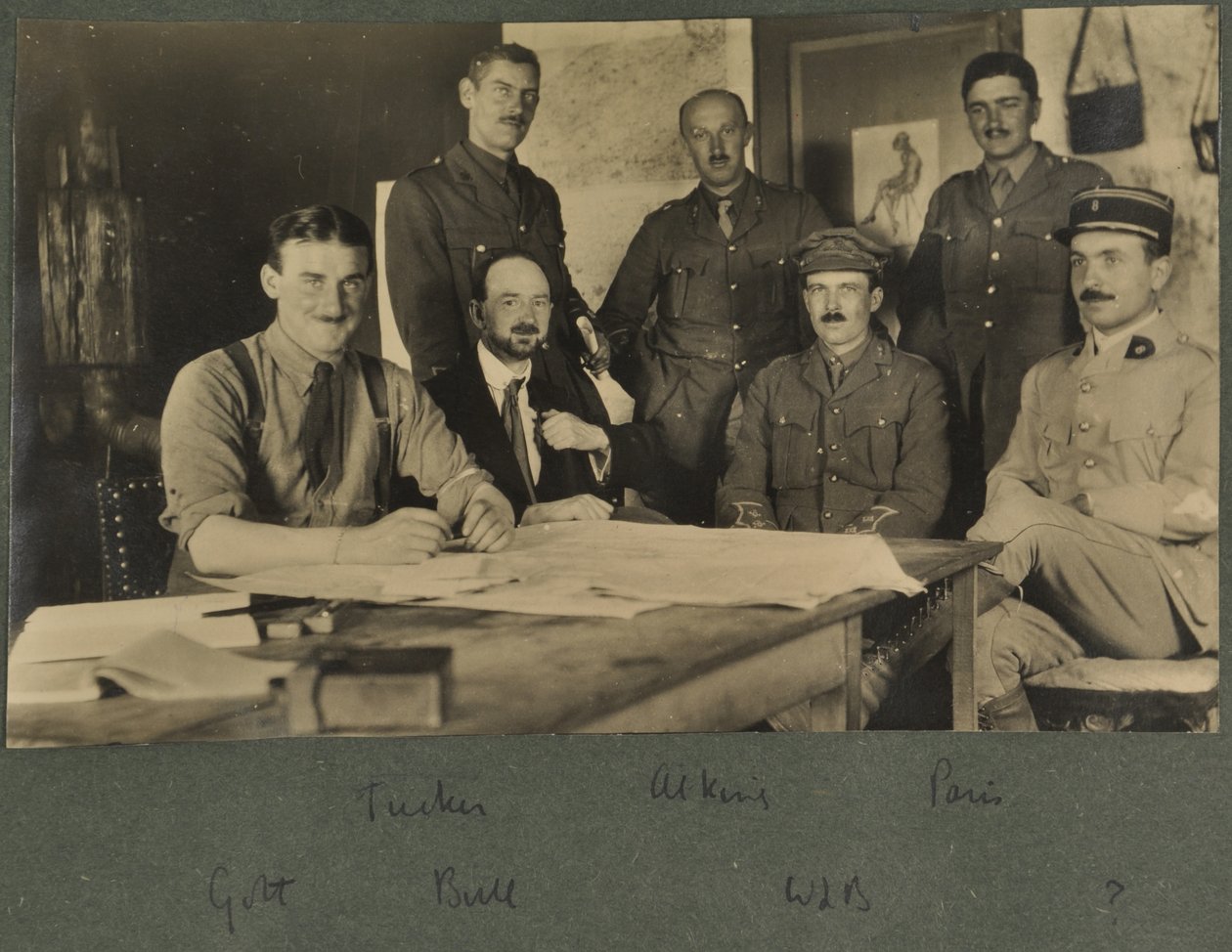Golt, Tucker, Bull, Aikens, Bragg och Paris, c.1916 av English Photographer