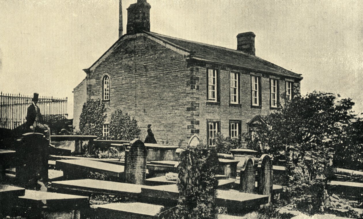 Haworth Parsonage, hem till familjen Bronte av English Photographer
