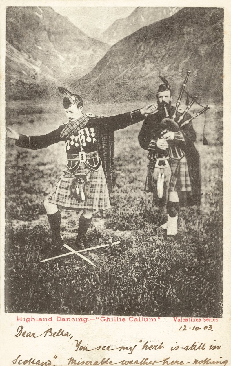 Höglandsdans - "Ghillie Callum" (svartvitt foto) av English Photographer