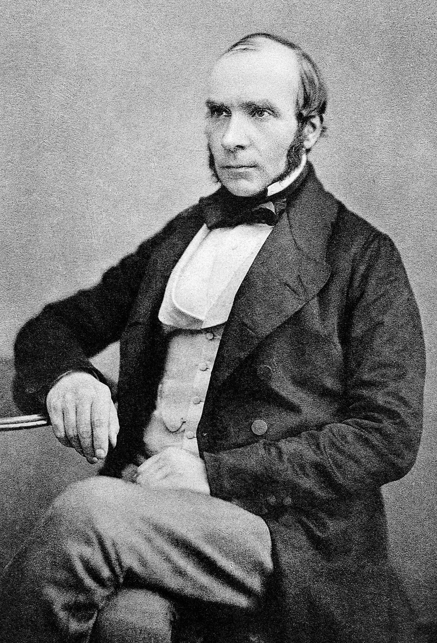 John Snow (1813-1858) engelsk läkare känd för sitt arbete inom epidemiologi, Autotype 1856, publicerad 1887 (autotype) av English Photographer