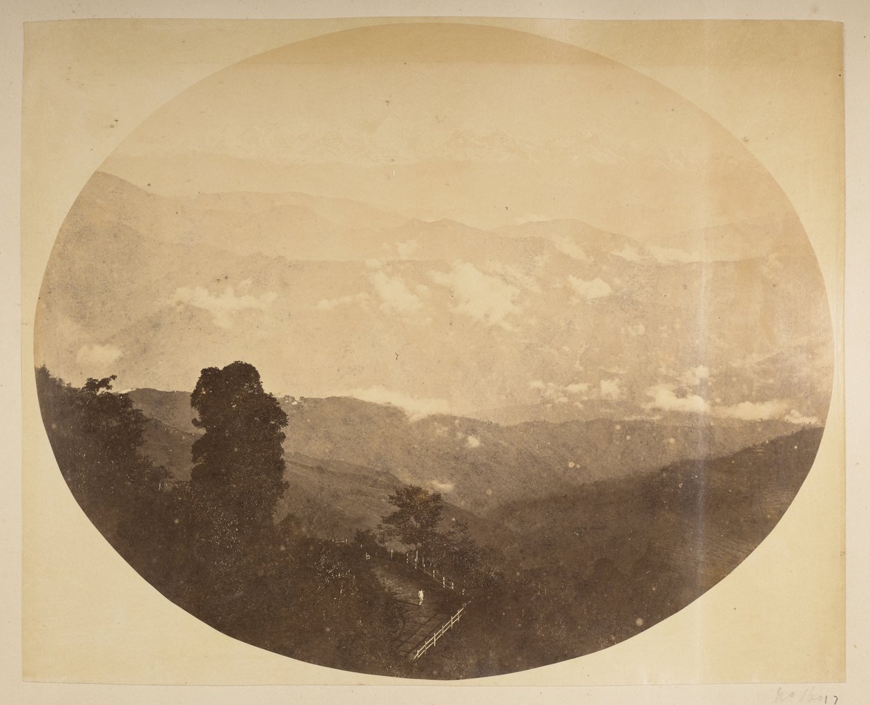 Kinchinjunga från kullen nära rådhuset, [Darjeeling] från 