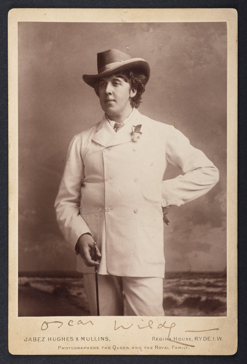 MS 81783 A, Oscar Wilde, ca 1893 (s/v foto) av English Photographer