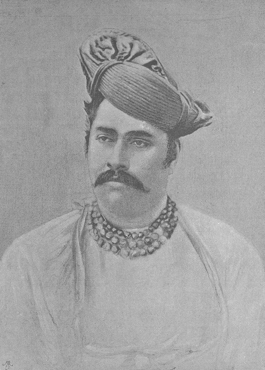 Maharaja Shivaji Rao Holkar o Indore Swed av English Photographer