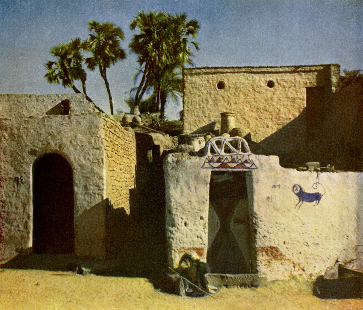 Nubiskt hus på Elephantine Island av English Photographer