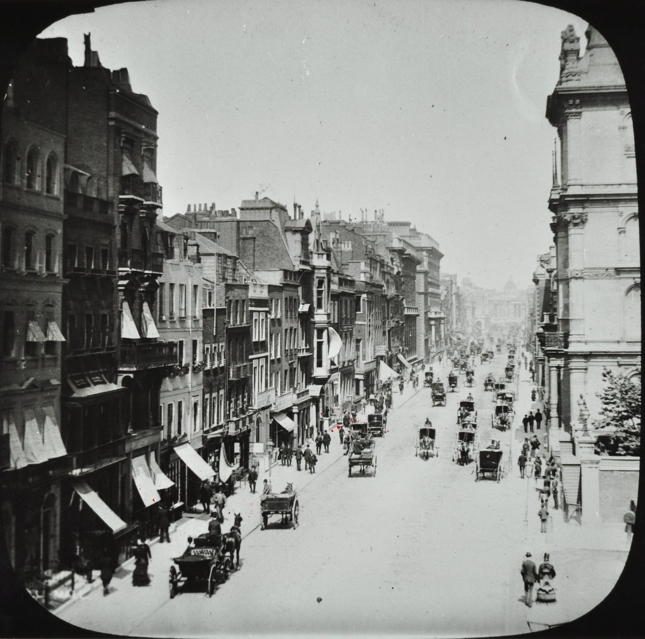 Pall Mall, Westminster LB: tittar österut från Marlborough Road, 1895 av English Photographer