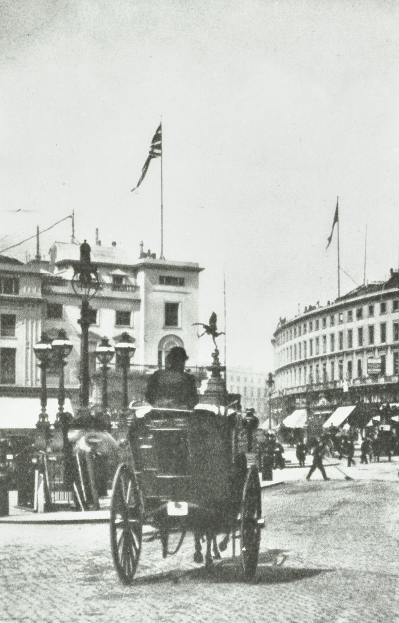 Piccadilly Circus, Westminster LB: ser till Regent Street, 1890 av English Photographer