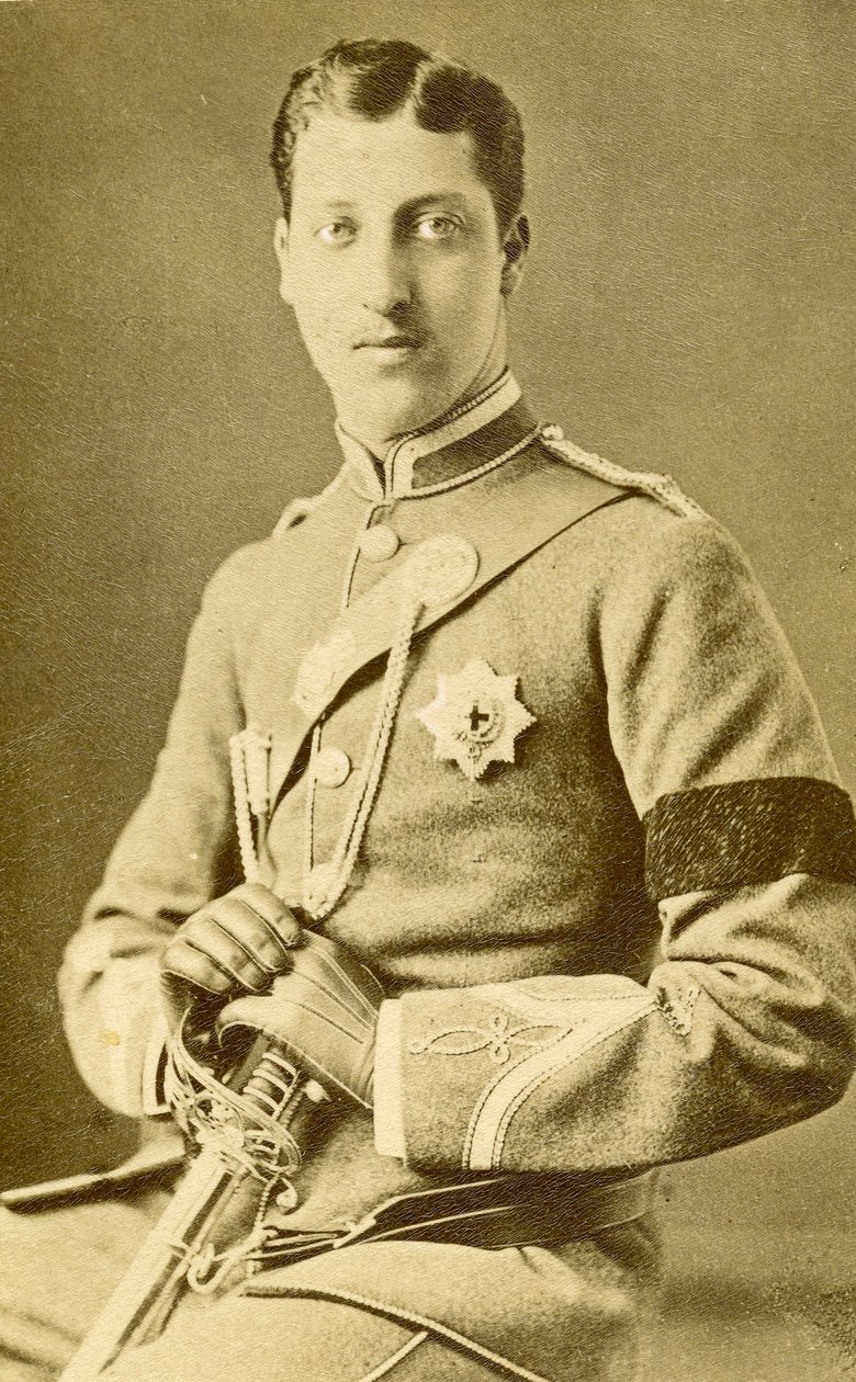 Porträtt Prins Albert Victor av Wales. (Foto) av English Photographer
