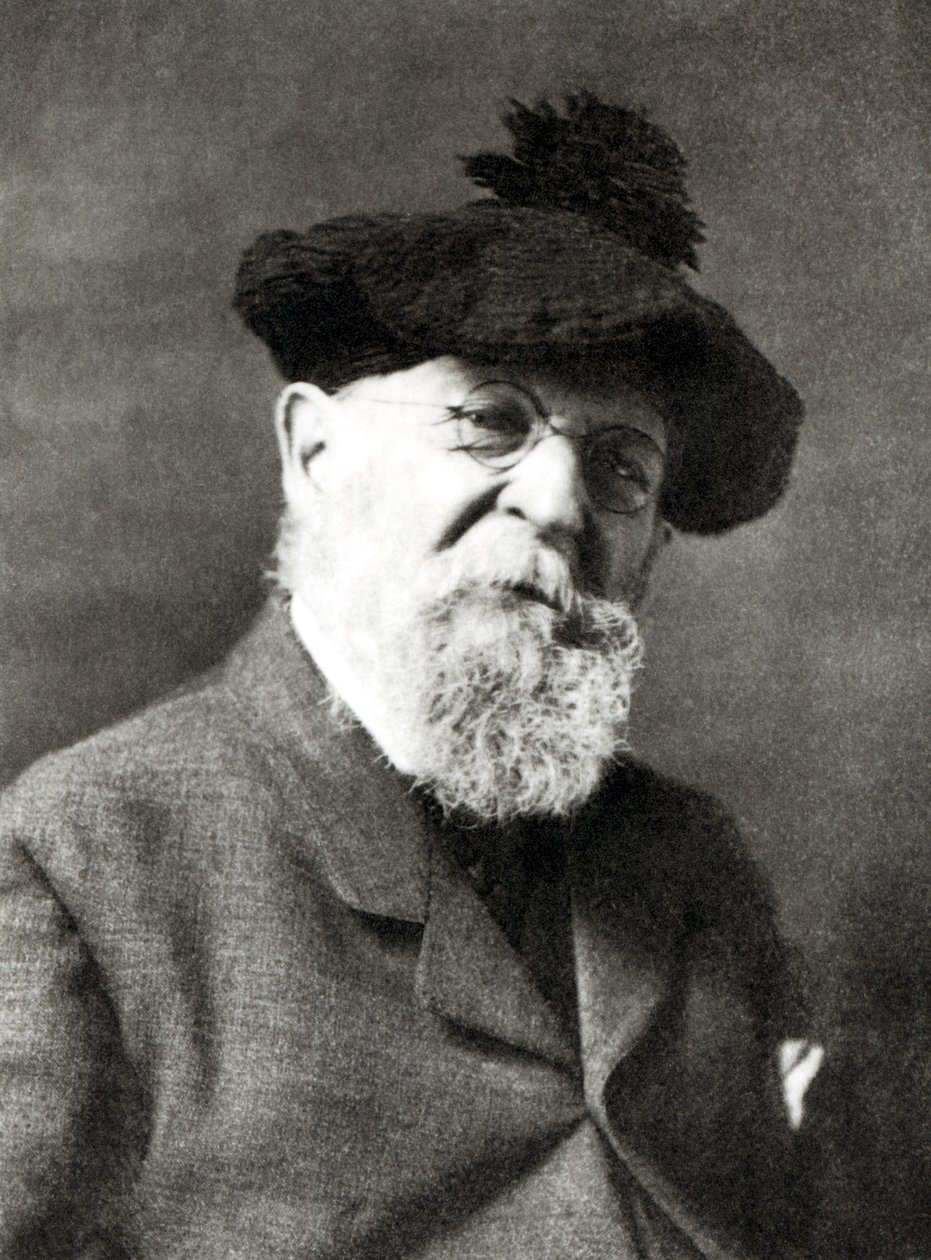 Porträtt av Joseph Wolf (bw foto) av English Photographer