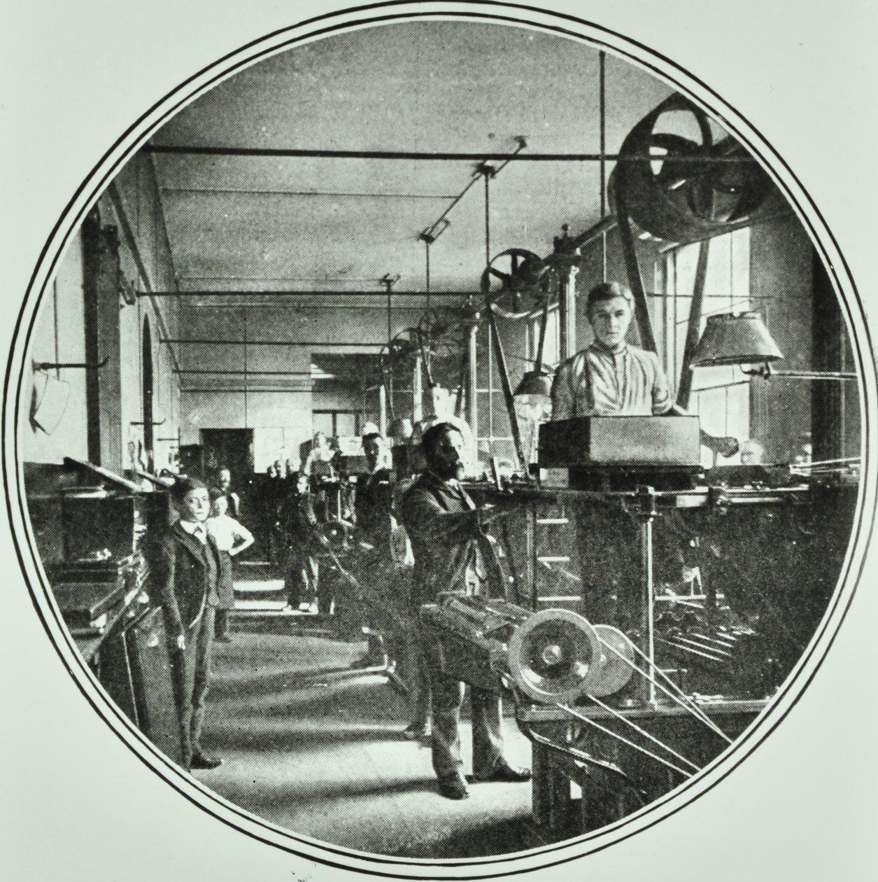 Printing Department, Bank of England, Threadneedle Street, City of London, 1890 av English Photographer