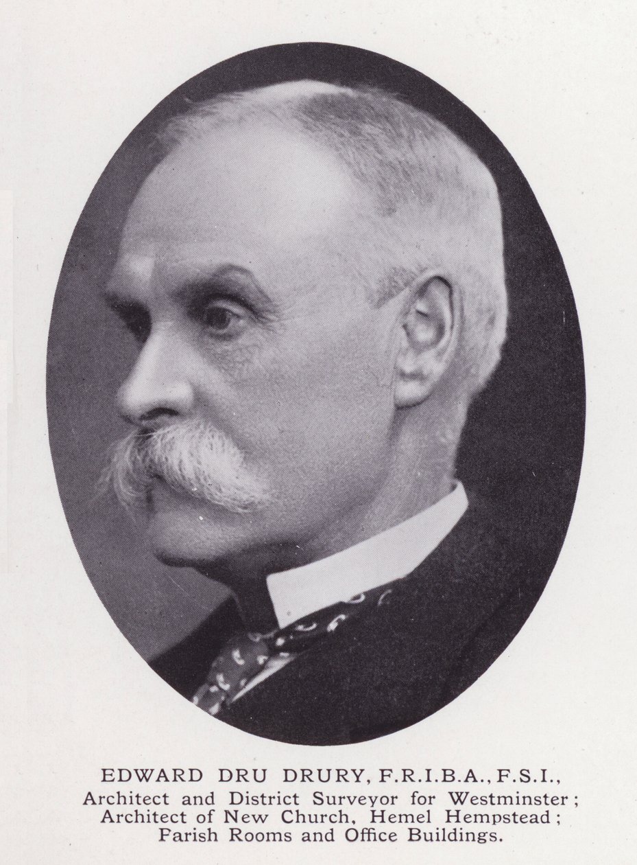 Prominent Men of London: Edward Dru Drury (s/v foto) av English Photographer