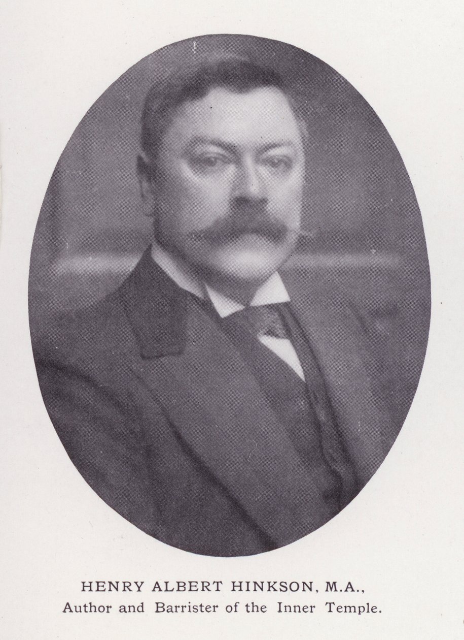 Prominent Men of London: Henry Albert Hinkson (s/v foto) av English Photographer