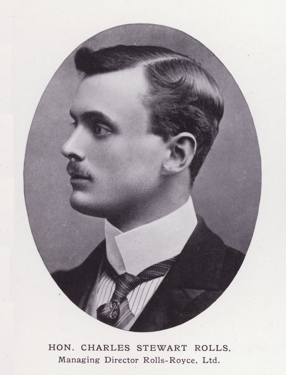 Prominent Men of London: Hon Charles Stewart Rolls (s/v foto) av English Photographer