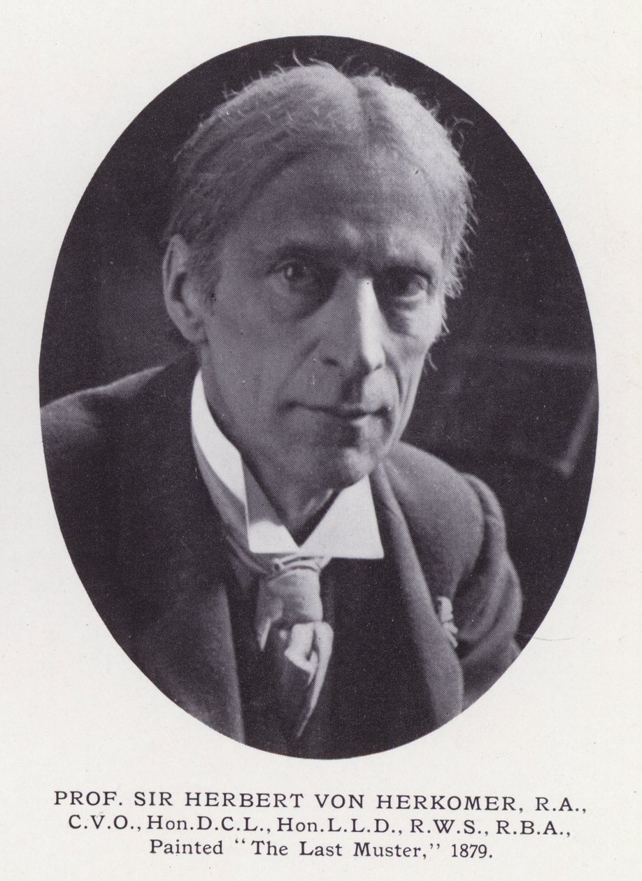 Framstående män i London: Prof Sir Herbert Von Herkomer (s/v foto) av English Photographer