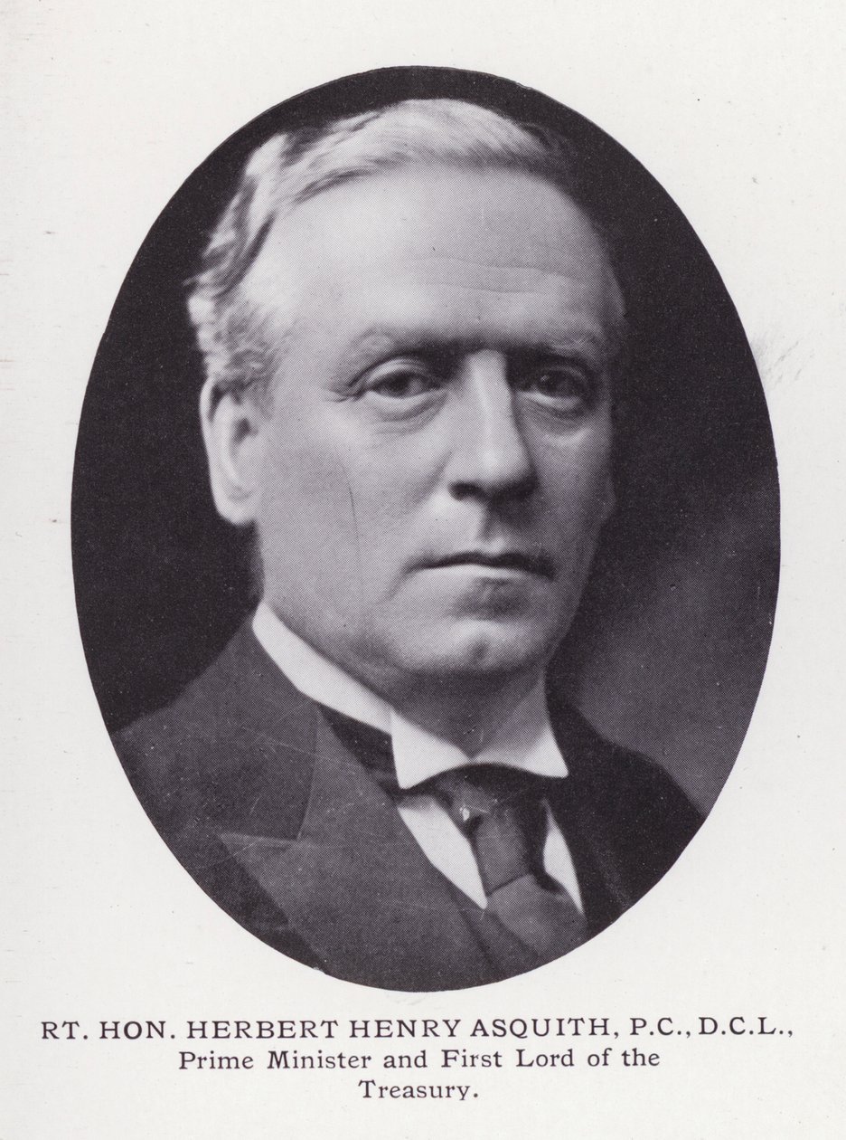 Prominent Men of London: Rt Hon Herbert Henry Asquith (s/v foto) av English Photographer