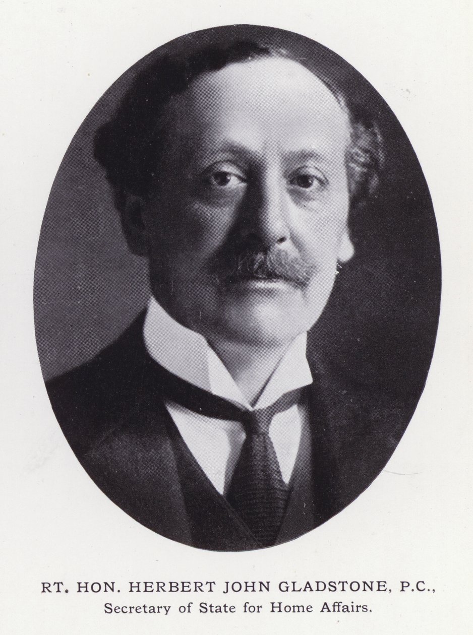 Prominent Men of London: Rt Hon Herbert John Gladstone (s/v foto) av English Photographer