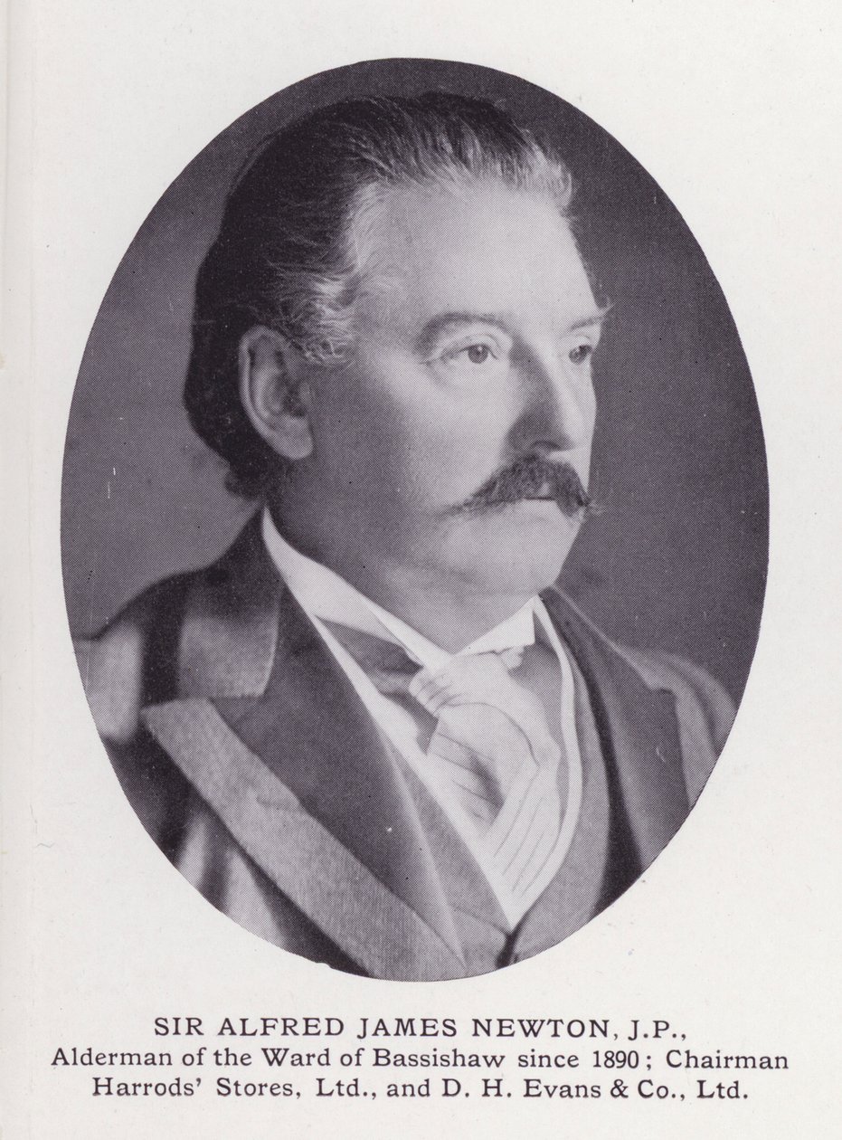 Prominent Men of London: Sir Alfred James Newton (s/v foto) av English Photographer