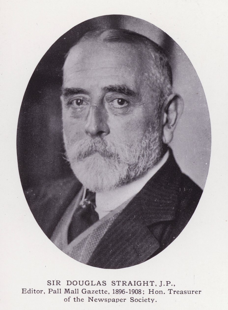 Prominent Men of London: Sir Douglas Straight (s/v foto) av English Photographer