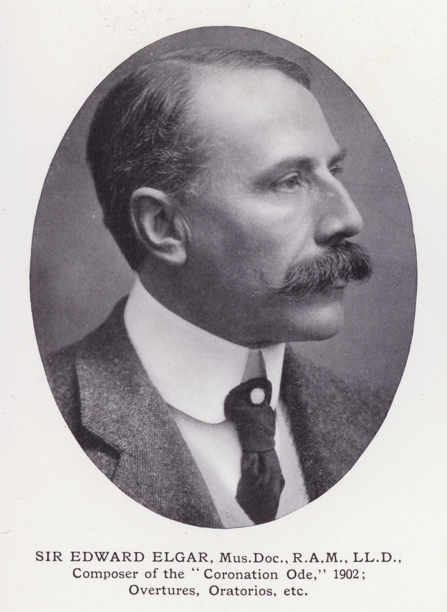 Prominent Men of London: Sir Edward Elgar (s/v foto) av English Photographer