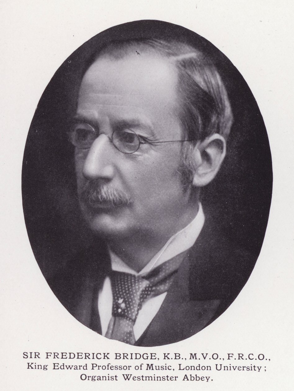 Prominent Men of London: Sir Frederick Bridge (s/v foto) av English Photographer