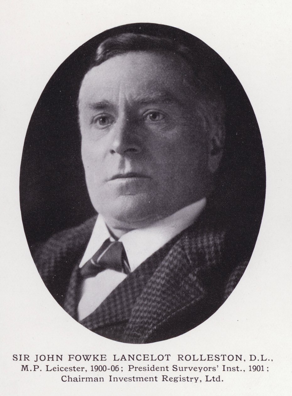 Prominent Men of London: Sir John Fowke Lancelot Rolleston (s/v foto) av English Photographer