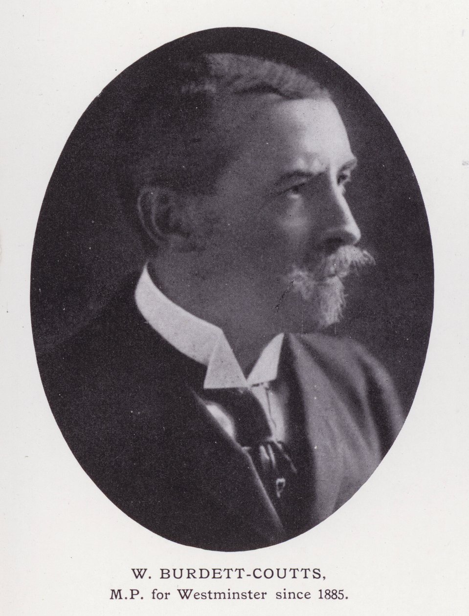Prominent Men of London: W Burdett-Coutts (s/v foto) av English Photographer