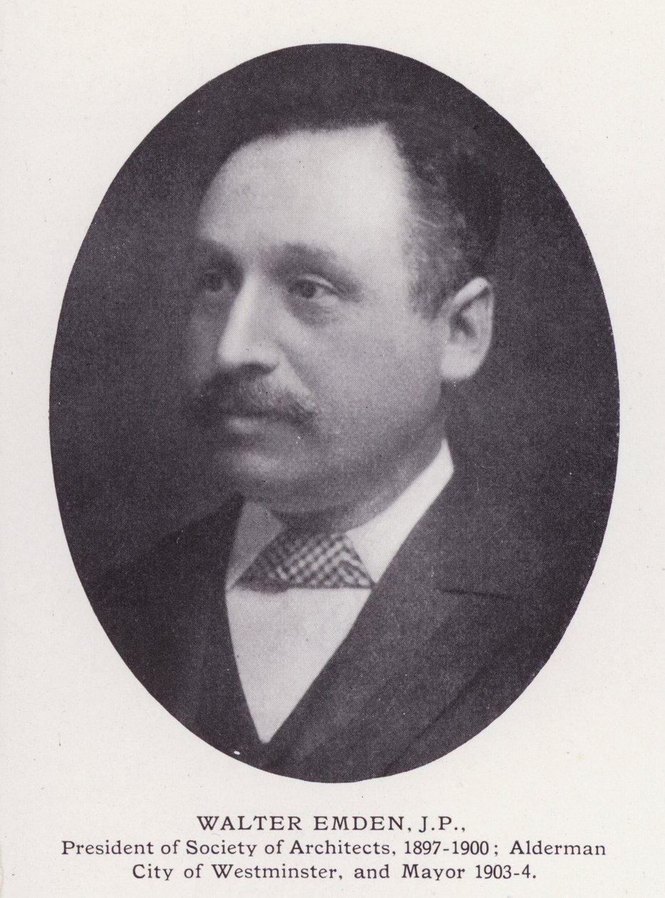 Prominent Men of London: Walter Emden (s/v foto) av English Photographer