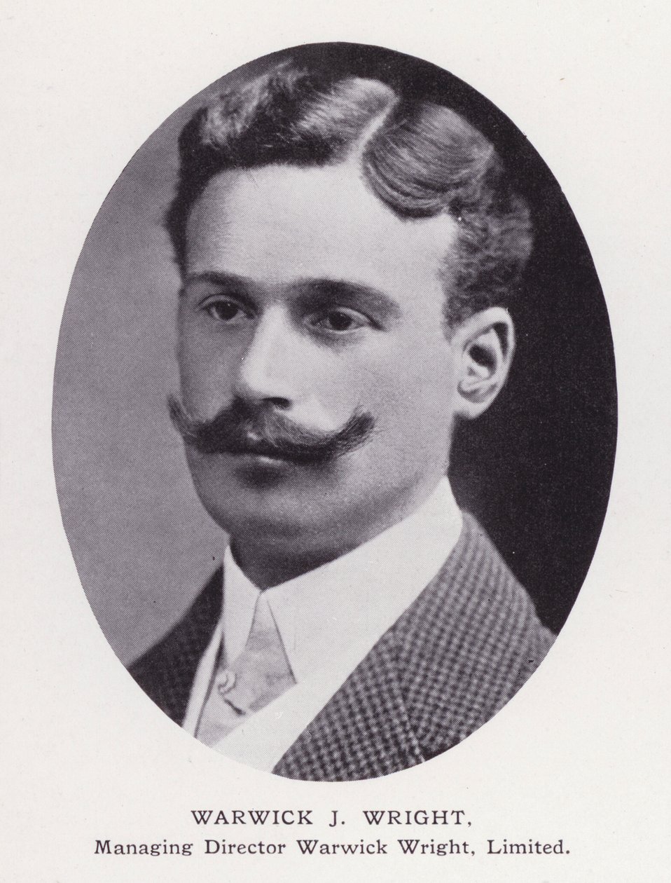 Prominent Men of London: Warwick J Wright (s/v foto) av English Photographer