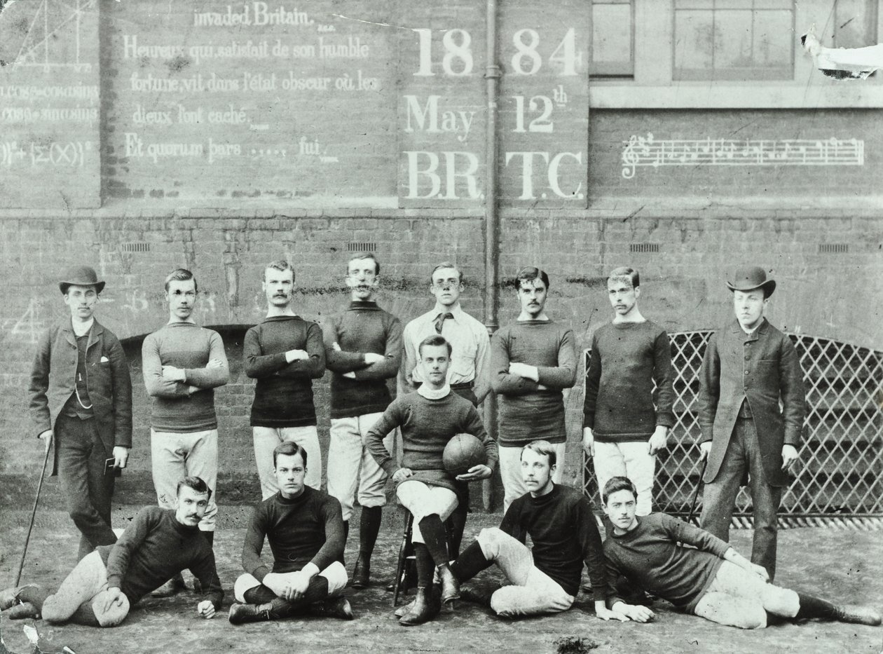 Rosendale Road School: fotbollslag, 1884 av English Photographer