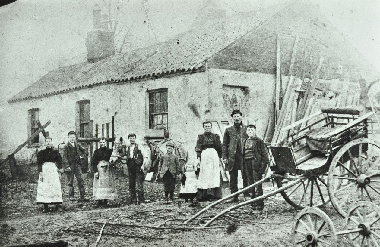 Saint Gothard Road: gårdsstugor, 1880 av English Photographer