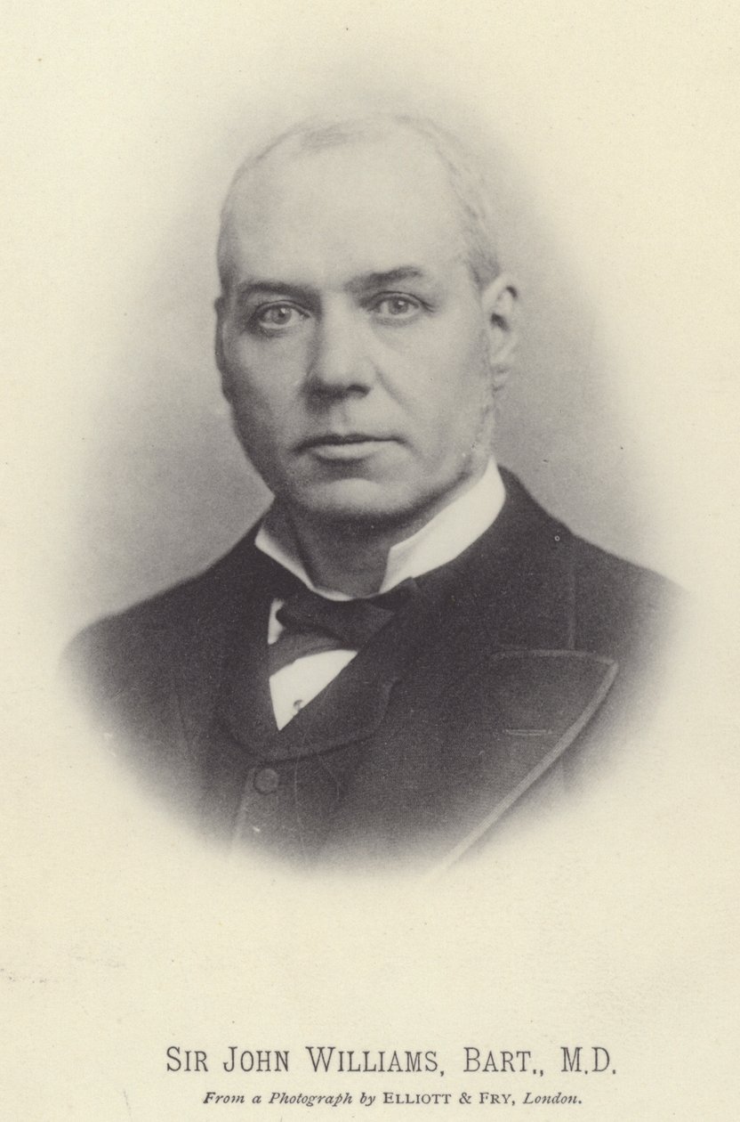 Sir John Williams, Baronet, MD (svartvitt foto) av English Photographer