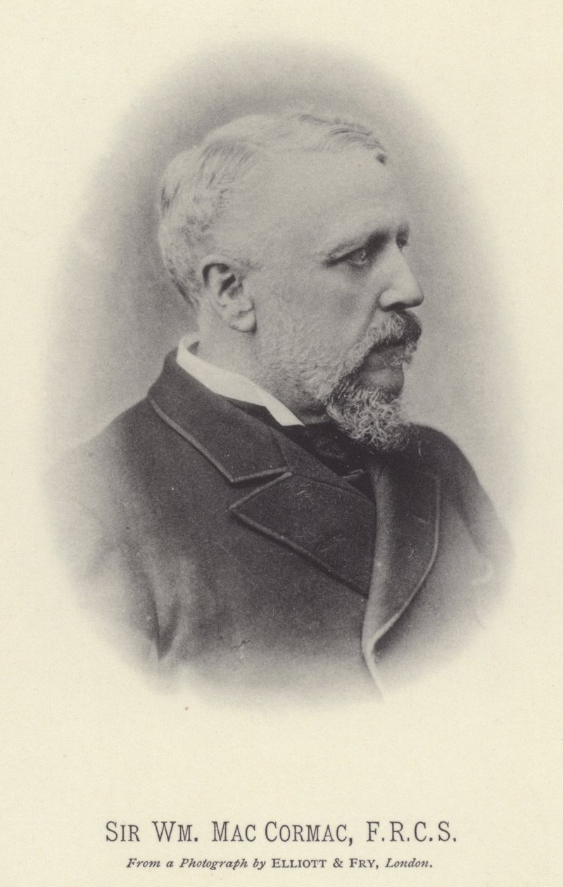 Sir William MacCormac, FRCS (foto i svartvitt) av English Photographer